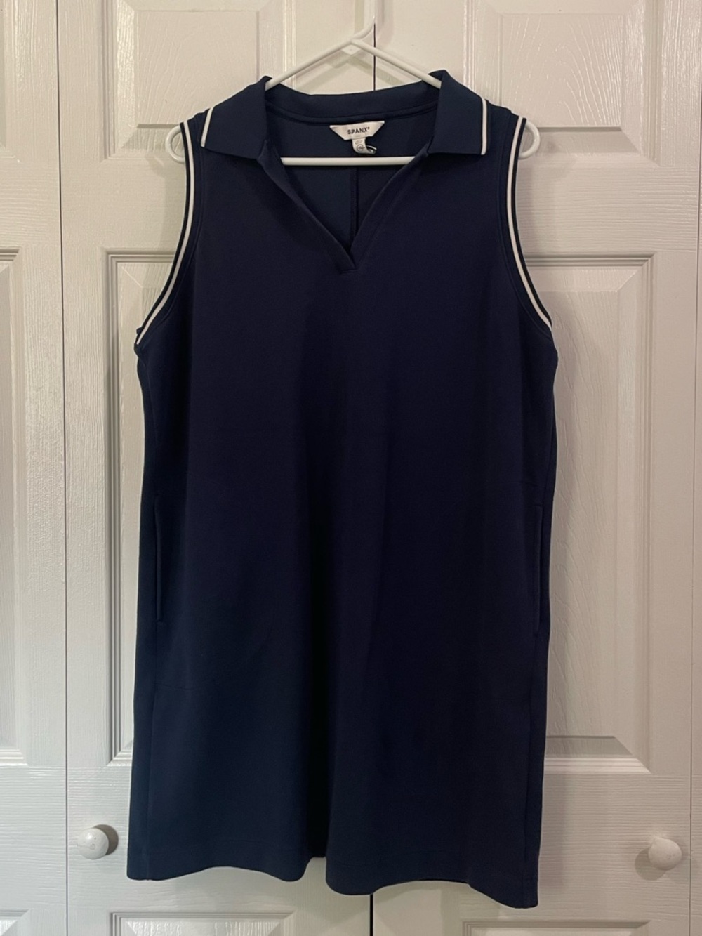 SPANX Sleeveless Collared Sporty Mini Dress Women's Size XL
